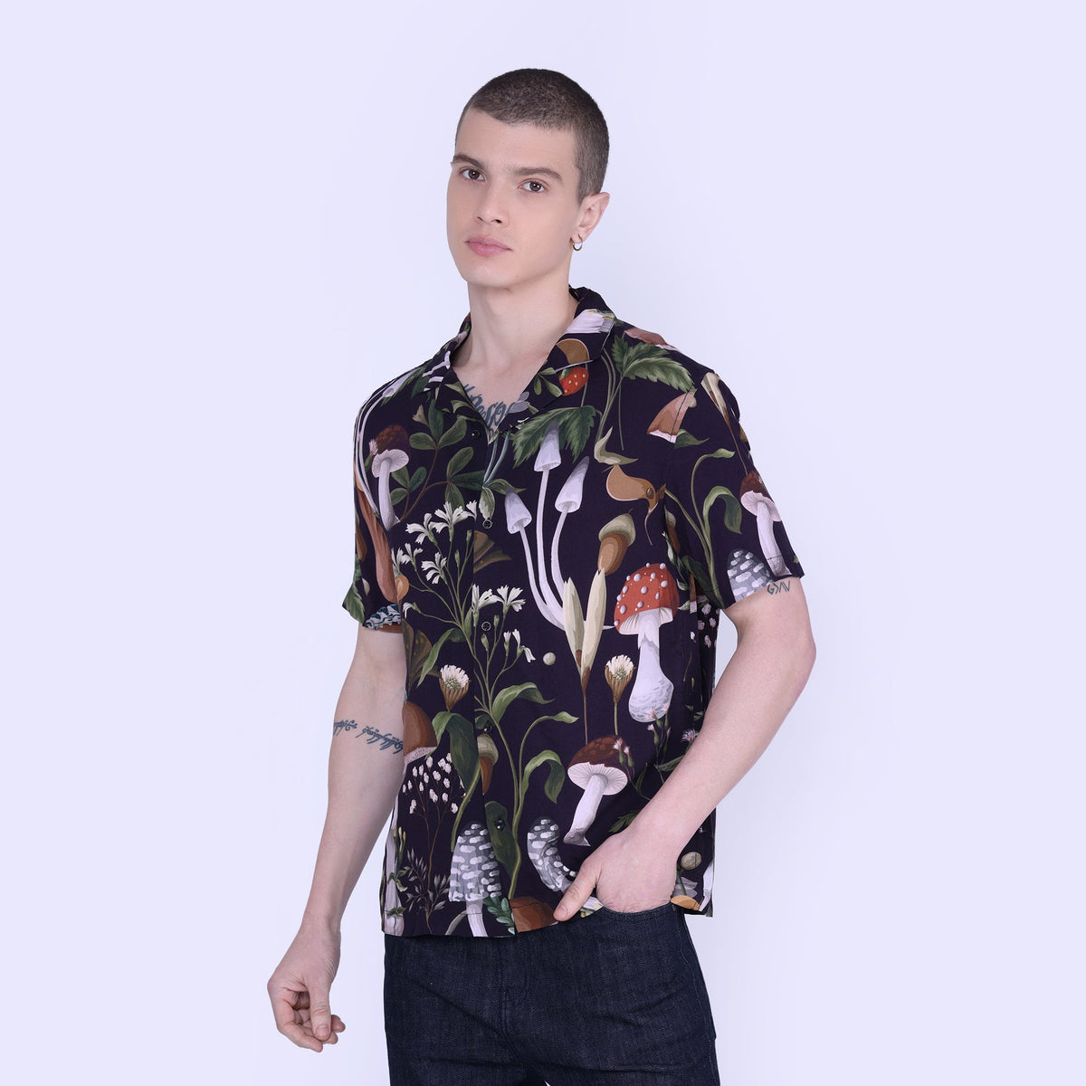 Mushroom Print Shirt