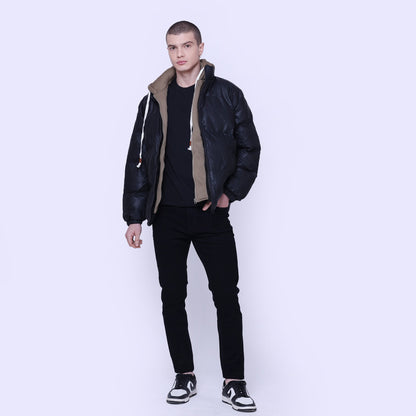Hoodie Attached Puff Jacket